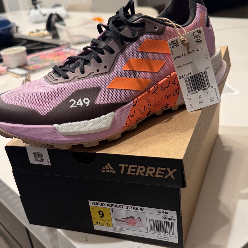 NWT Adidas TERREX Agravic Ultra W Pink with Orange Accents